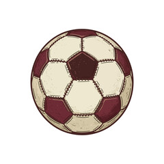 Obraz premium Old football clipart, old soccer boot, vintage football illustration 