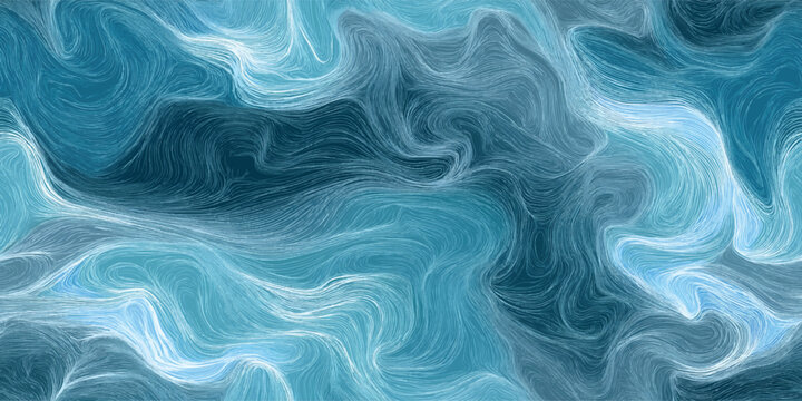Teal and gold marble texture with intricate liquid swirls for design, textiles, packaging, and home decor wallpapers