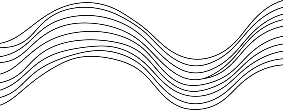 Abstract wave patterns with smooth, flowing lines and varying densities