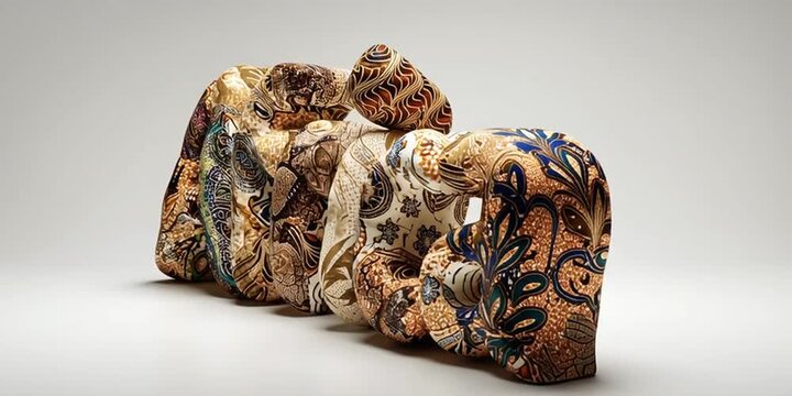 Stylized Africa text with ethnic patterns forming artistic decorative cultural design element