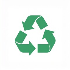 Obraz premium 3d recycling symbol loop green arrows eco sustainability concept icon