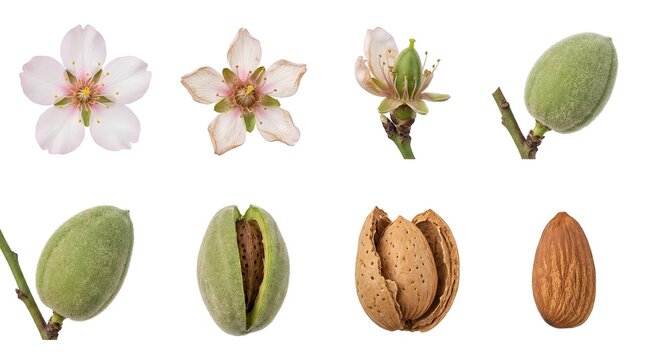 Stages of Almond Growth: Flower to Nut