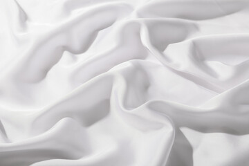 Obraz premium Texture of white fabric as background