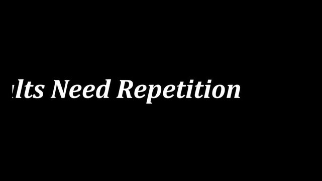 Results Need Repetition