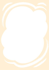 Fototapeta premium Cloud Frame For Kids Poster