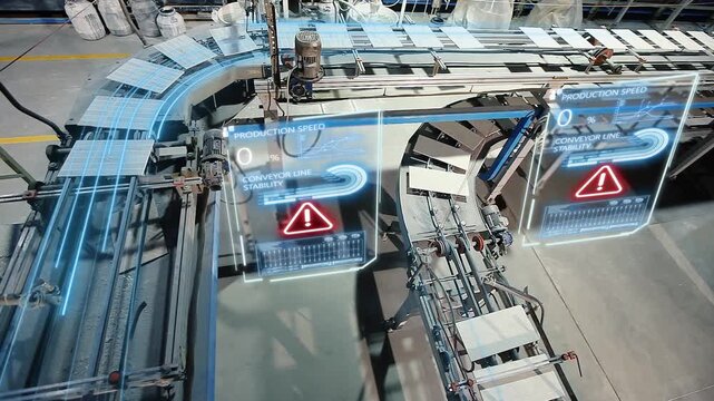 Production of ceramic tiles. Ceramic tile factory. Making ceramic tile. Ceramic tiles moving on the production line. Production site