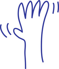 Obraz premium Hand Waving Doodle