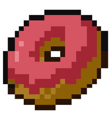 Obraz premium Donuts Raspberry Pixels