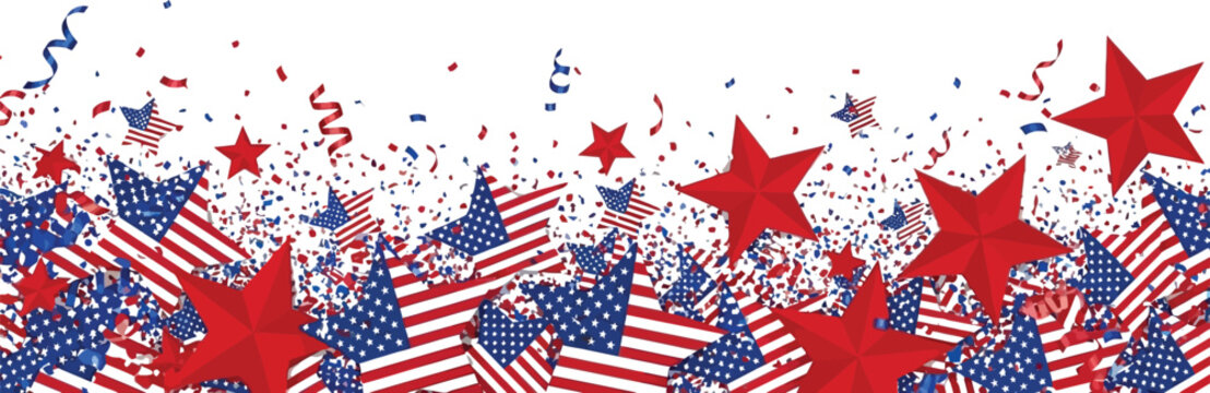 Patriotic star spangled american flag background