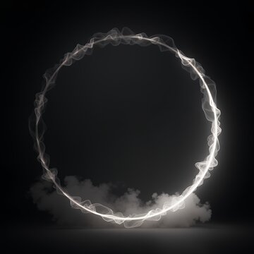 Studio show with white smoke on black background abstract backdrop modern and classic style product presentation with copy space studio backdrop backdrop studio background light floor empty abstract w