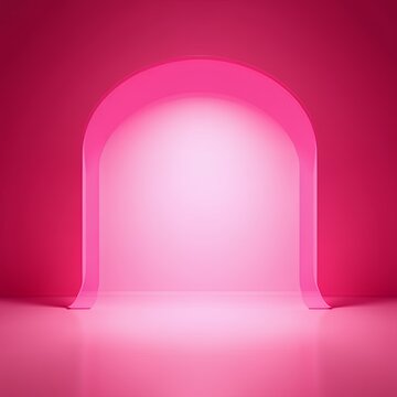 A pink photography studio setup is ready with backdrops and lighting standing in soft hues studio backdrop backdrop studio background light floor empty abstract wall modern design gradient product int
