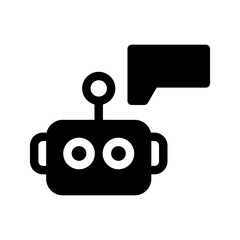 Fototapeta premium Chatbot Icon Vector Symbol Design Illustration