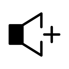 Obraz premium Volume Up Icon Vector Symbol Design Illustration