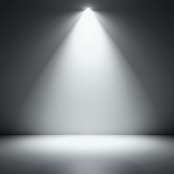 Empty gray background and spotlight with studio for showing or design blank backdrop made from cement material realistic 3d render studio backdrop backdrop studio background light floor empty abstract