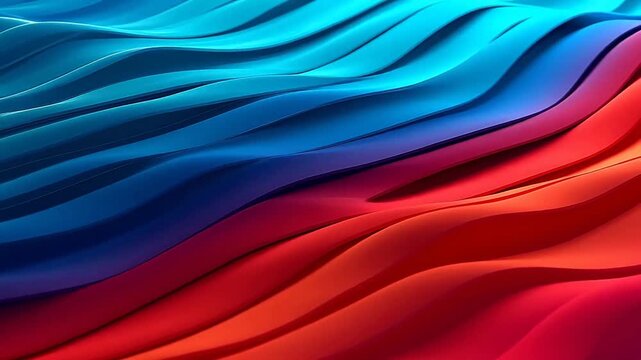 Digital 3d red and blue curve lines abstract background