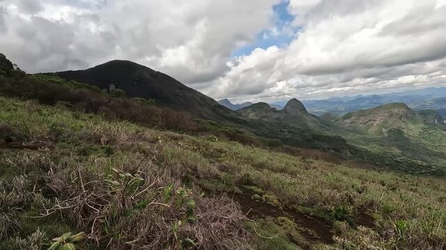 mirante na serra do Brigadeiro, cidade de Araponga, Estado de Minas Gerais, Brasil