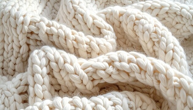 Grobes Strickmuster Textur Hintergrund aus Wolle