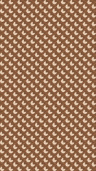 Fototapeta premium Brown and Beige Crescent Moon Pattern vector illustration