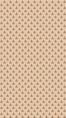 Fototapeta premium Beige Triangle Repeat Pattern Background vector illustration