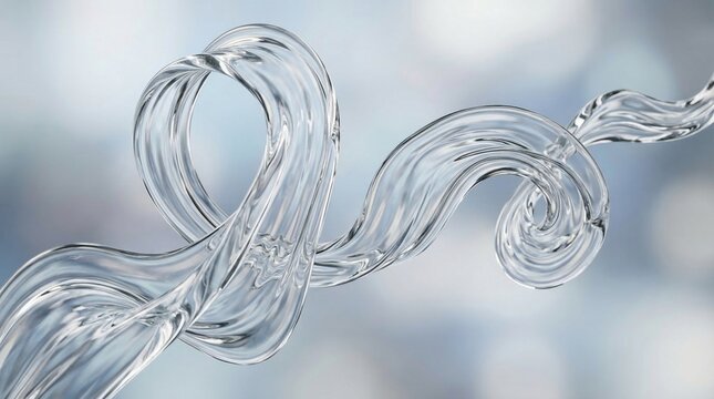 Soft Wave Patterns Glass Effect Create an Abstract Background in Light Colors