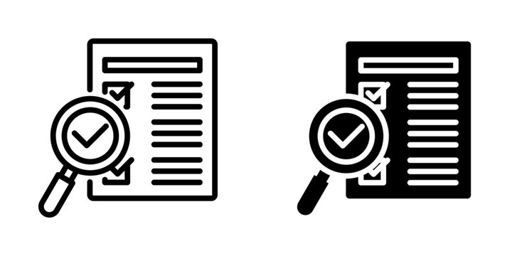 Audit icon, element icon for design branding, print, and digital media