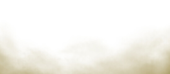 Dust sand soil smoke cloud particles isolated on transparent white background. Brown sandstorm smog, rising sand dust explosion. Realistic dust clouds, polluted brown air. PNG design elements