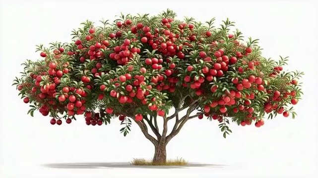 red apple tree