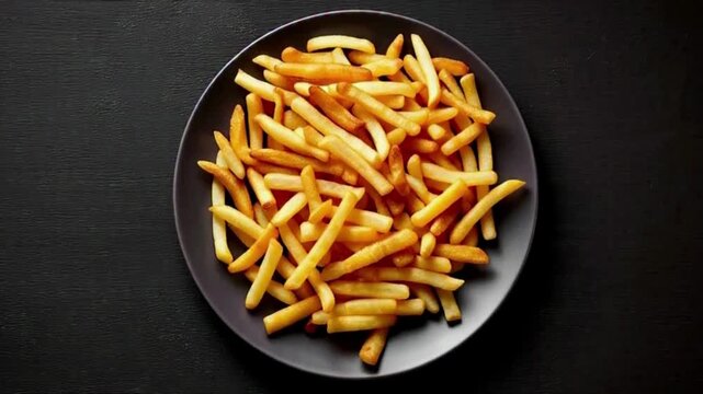 french fries with ketchup