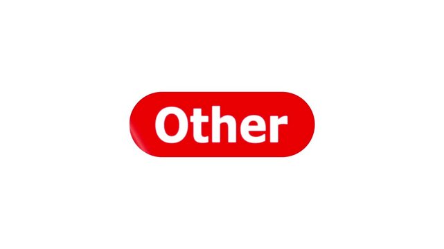 Simple animation of cursor icon clicking other button. Pack of animated templates for video editing. A set of flat design animated templates for web design or app design. Alpha channel, 4K