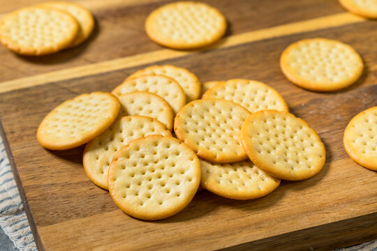 Salty Buttery Round Crackers