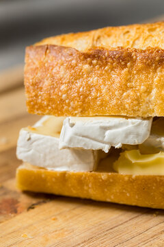 Hearty French Brie and Butter Baguette Sandwich