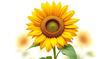 Obraz premium Vibrant sunflower with bright yellow petals and dark center