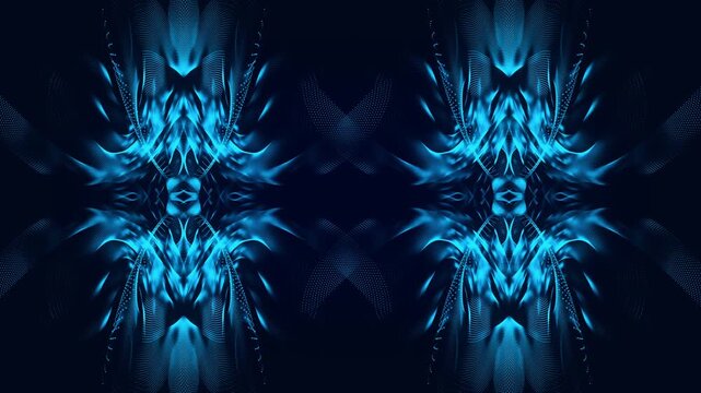 Glowing particles abstract background with atmospheric bokeh light and shallow depth of field. This ethereal motion background animation and looping.