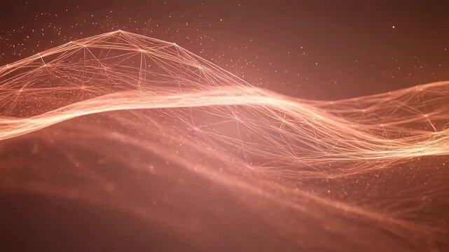 Abstract flowing light particles