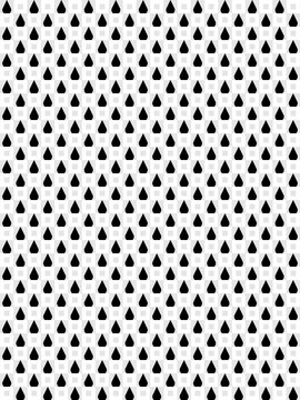 Seamless Pattern of Black Teardrop Shapes vector background