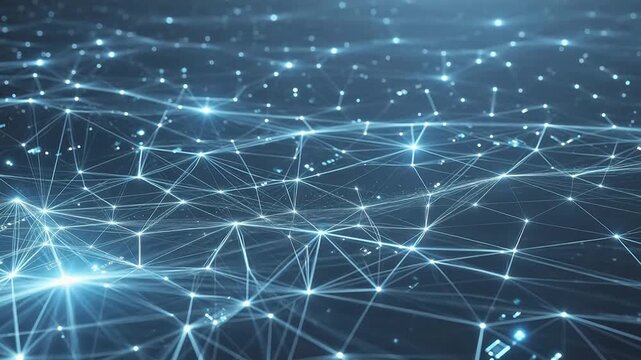 Abstract network of connected nodes