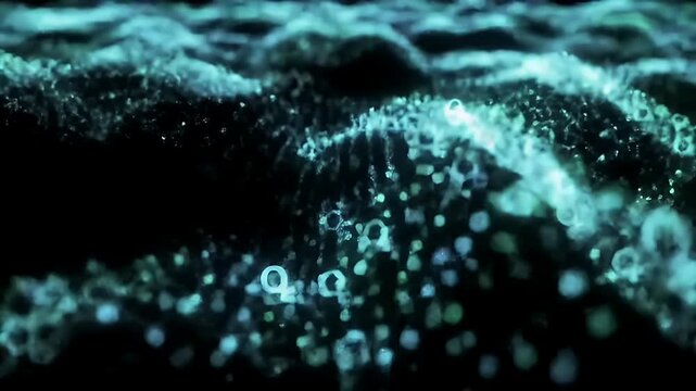 Abstract Blue Wave Texture.