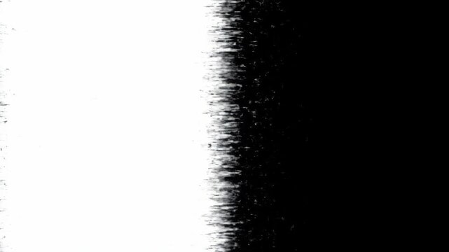 Abstract Black and White Ink Transition with Grungy Edge.