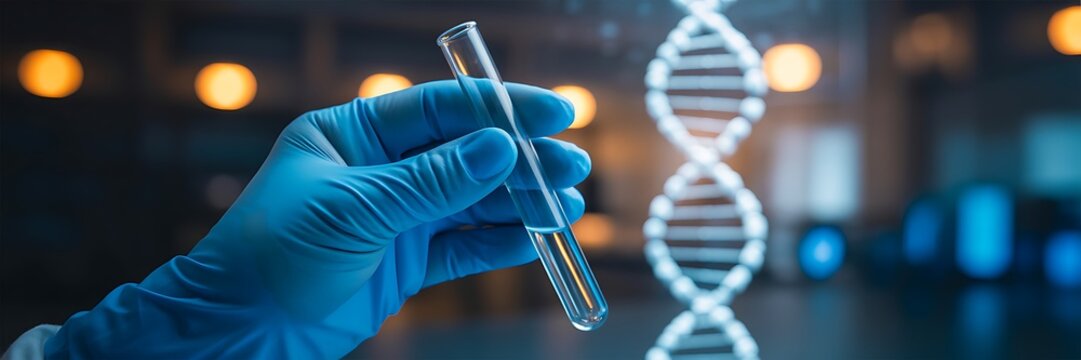 Genetic research and dna analysis in a laboratory setting