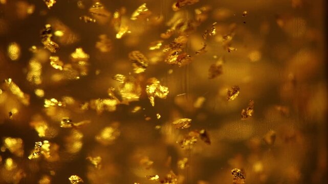 Luxury transparent cream gel with sparkling 24k gold floating particles serum, beauty products, wellness ads, cosmetic presentations. Skin care, face creme, mask, body lotion, moisturizer, fluid. Clos