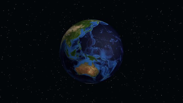 Animated Zoom from Space to Qiqihar City in Heilongjiang China