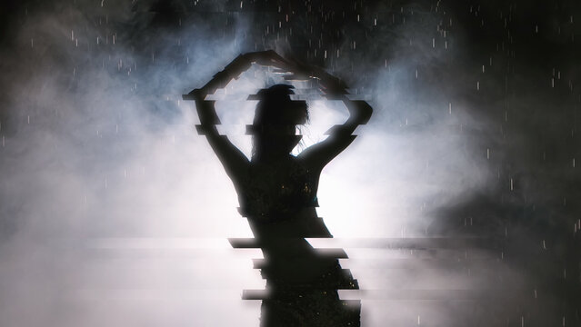 Glitch Glow Pop Transition With Media Replace