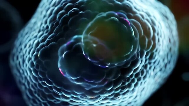 Cell structure under scope.