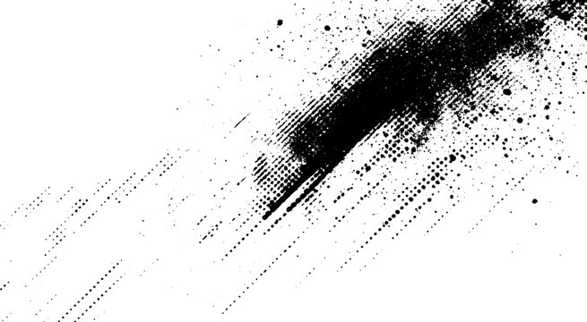 Grunge is black and white. Abstract vector texture of old surface. 