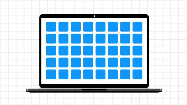 Secure system boot on white grid laptop for cybersecurity