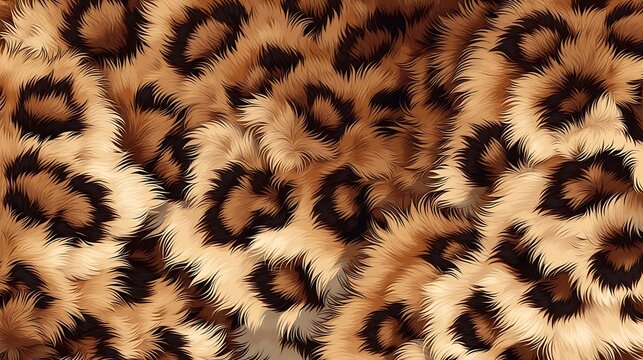 Rich brown luxury animal fur texture with soft hairs and realistic depth. Elegant textile background for winter fashion and interior decor.