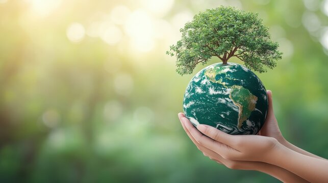 Happy earth day,people hands holding globe,Symbol of life,Environmental problems,environmental protection ecology,Hand drawn Globe,green living,zero waste,Earth day concept.