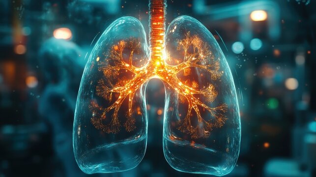 Abstract Lungs with red human bronchial tree structure. Lungs anatomy,left and right bronchus, bronchioles,Medicine cure tuberculosis, pneumonia, asthma. Abstract health care medical concept.