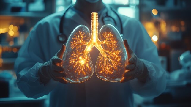Abstract Lungs with red human bronchial tree structure. Lungs anatomy,left and right bronchus, bronchioles,Medicine cure tuberculosis, pneumonia, asthma. Abstract health care medical concept.