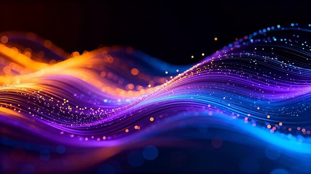 Colorful abstract wave patterns